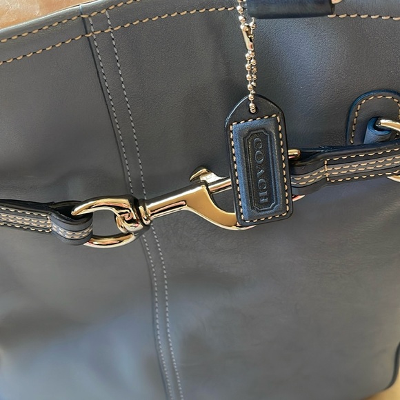 COACH RARE leather Vintage Y2K tote bag NWOT - Picture 4 of 12